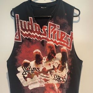 Judas Priest "British Steel" album cover artwork.